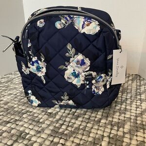 NWT Vera Bradley Blue Floral quilted mini backpack